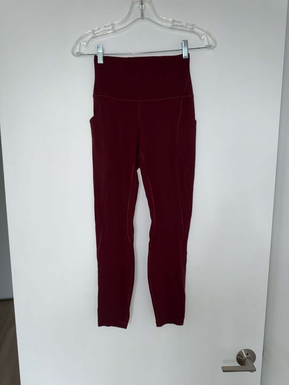 Lululemon Align High-Rise Pant 25" with Pockets in Red Merlot